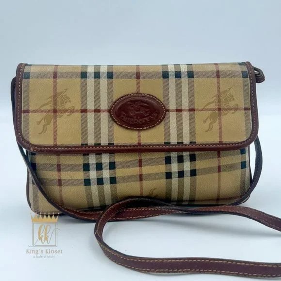 BURBERRY HAYMARKET CROSSBODY BAG - Picture 1 of 12